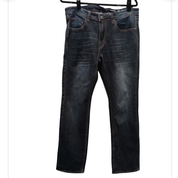 Mbx Mens Dark Denim Jeans Size 34x32 